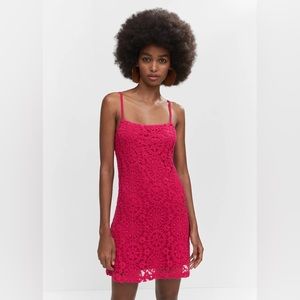 NWT Mango Crochet short dress